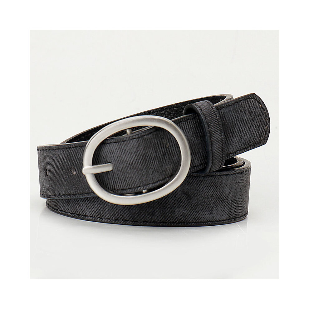 (Black) Synthetic Fashionable Womens Leather Casual Belt Alloy Decoration Buckle Outings-image-OPC-PHD2V72-NEW