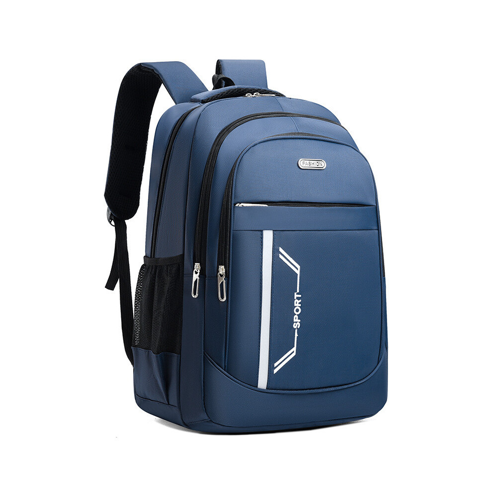 (Blue) Material Oxford Unisex School Backpack With Letters Comfort Straps Designand-image-OPC-PHD525N-NEW