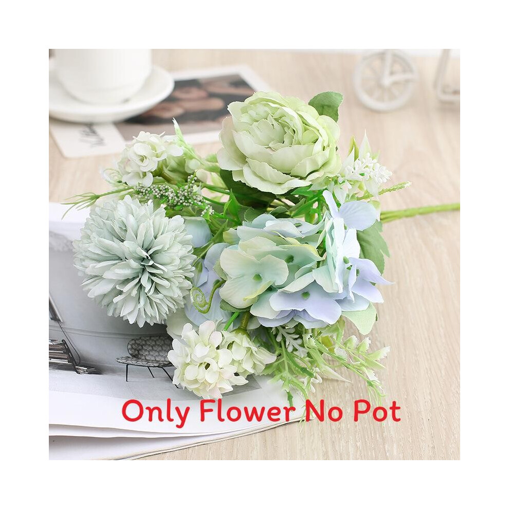 (Green) And Peony Hydrangea Artificial Flower For Home Wedding And Studio Use Photo-image-OPC-PHD52B6-NEW
