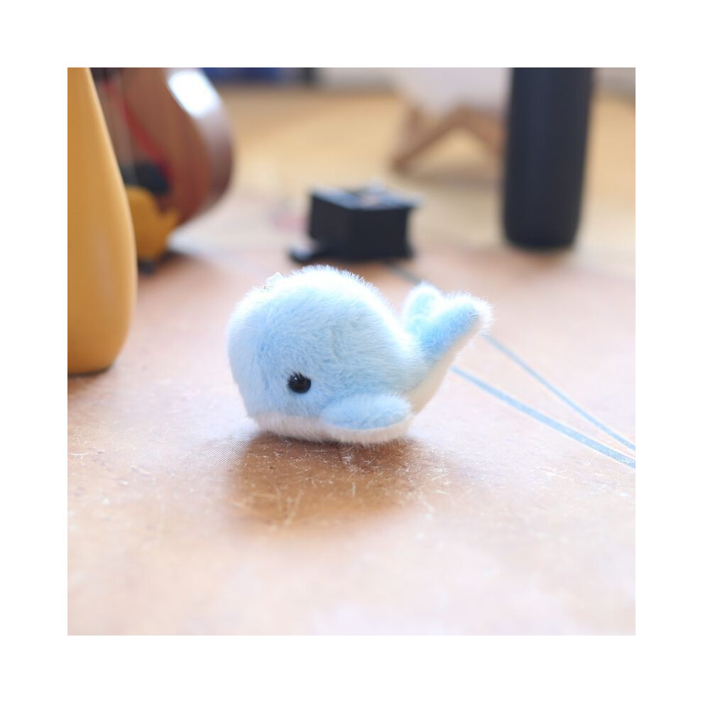 (Blue) Small Stuffed Dolphin Toy With Pp Cotton For Traveling Bag And Collection-image-OPC-PHD567D-NEW