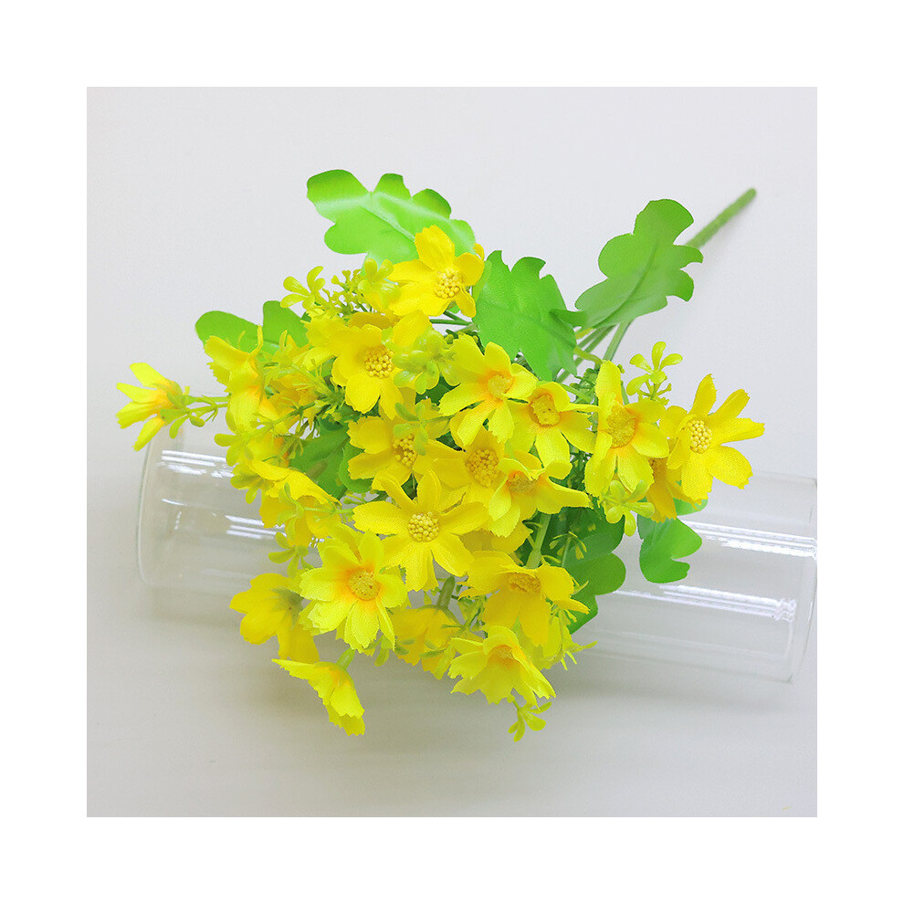 (Yellow) Artificial Small Daisy Flowers With Realistic Blooming For Use Wedding Decor-image-OPC-PHD56YD-NEW
