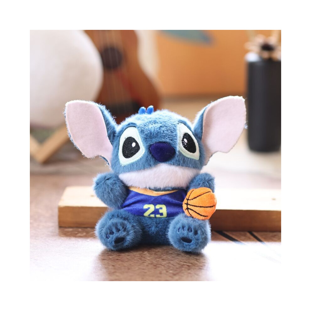 (Dark Basketball) Toy Stitch Plush Cartoon Anime Character Doll Backpack Pendant Keychain Cute-image-OPC-PHD57T7-NEW