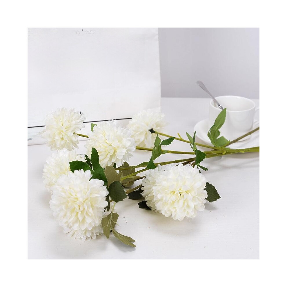 (White) Simulated Dandelions Chrysanthemums Flowers For Weddings And Events Festive-image-OPC-PHD59JJ-NEW