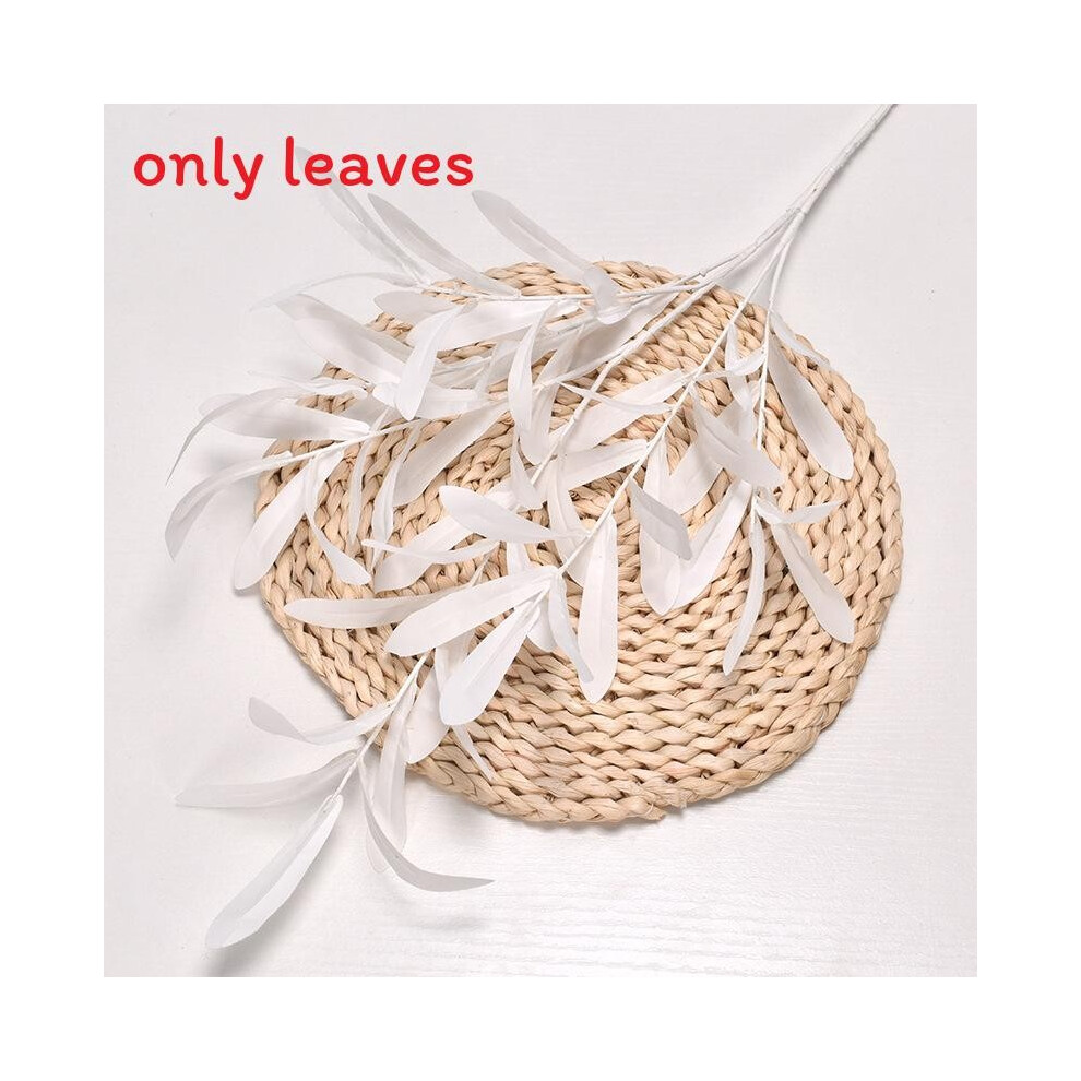 (White) Leaves Olive Simulation Leaf Home Soft Decoration Hotel Decoration Mall Shopping-image-OPC-PHD5CJ5-NEW