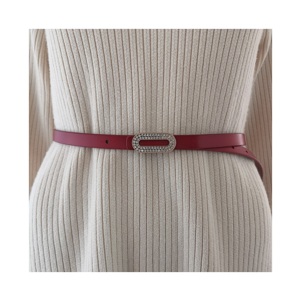 (Red) Slim Women Leather Waist Belt Alloy Snap Closure Decoration Outfits Elegant-image-OPC-PHD5FX5-NEW