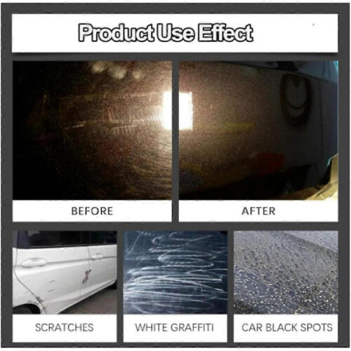 Lasting Protection Mild Formula Polish Wax with Sponge,Ceramic Wax Repair Paste 2