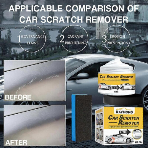 Polishing Compound & Scratch Remover with Sponge, Car Scratch Remover 1