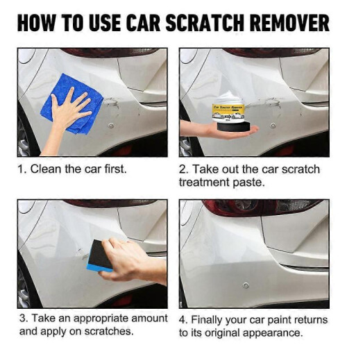 Polishing Compound & Scratch Remover with Sponge, Car Scratch Remover 2