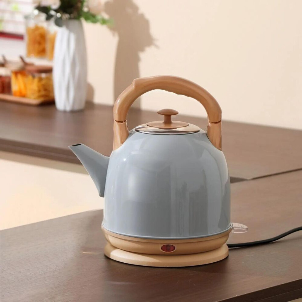 (blue) Electric kettle 1PC 5L Thickened 304 stainless steel Split base Auto power off Anti-drying protection Tea-making kettle
