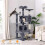 Large Cat Tree 135cm Cat Tower Scratching Posts Multi Level Kitten Tree House Tower 2