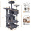 Large Cat Tree 135cm Cat Tower Scratching Posts Multi Level Kitten Tree House Tower 7