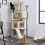 Large Cat Tree 135cm Cat Tower Scratching Posts Multi Level Kitten Tree House Tower 2