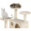 Large Cat Tree 135cm Cat Tower Scratching Posts Multi Level Kitten Tree House Tower 3