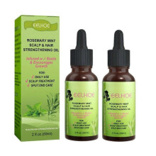 2PCS Hair Growth Essential Oil Natural Rosemary Mint Hair Strengthening Oil Nourishing Treatment for Ends