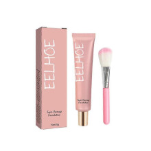 (1pcs) 1-3pcs Super Coverage Foundation with Buffing Brush, Super Coverage Foundation