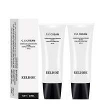 2pcs Cc Cream Color Correcting Spf50 Self Skin Tone Adjusting Makeup Cream