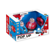 RC Duo Toy Super Battle Bumper Car Pop Up Doll Crash Bounce Ejection Light Children Remote Control Toys Gift