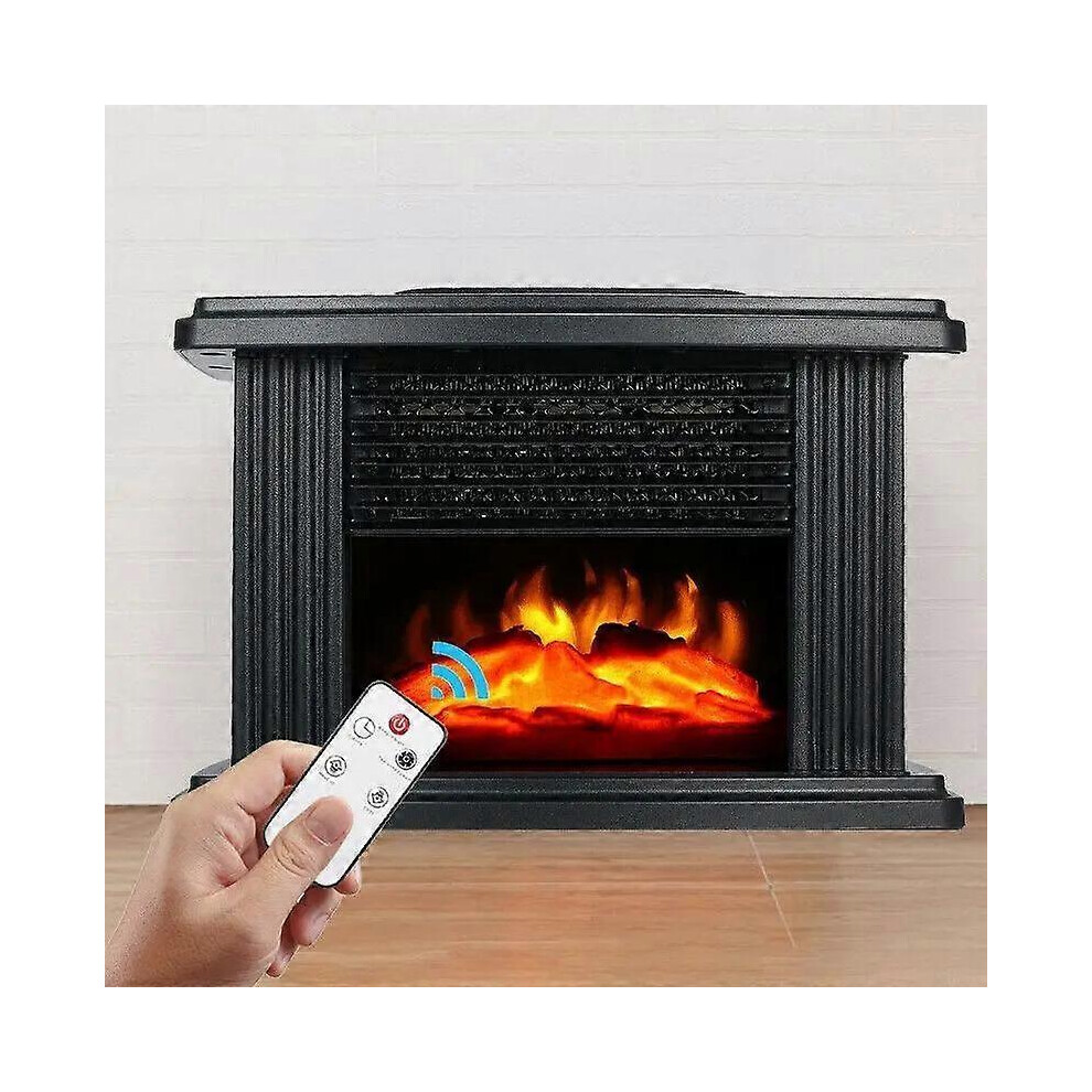 Electric Heater for Room Portable Fireplace DesktopHome Heater with Remote Control EU/US/UK Plug Fan Heater Office Radiator