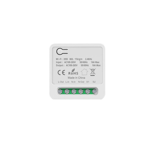 TUYA WIFI Smart Circuit Breaker16A 2-way Control Wireless Remote Control Switch by APP Relay Loop Smart Breaker