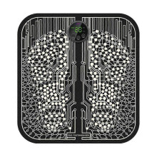 (no Remote Control, Upgraded Black) EMS Foot Massager Mat Electric Pad Blood Muscle Circulation Relief Pain LED USB
