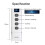 Channel RF433 Remote Control for WiFi Curtain Switch RF Roller Blinds Module Battery Powered Curtain Accessories Emitter 4