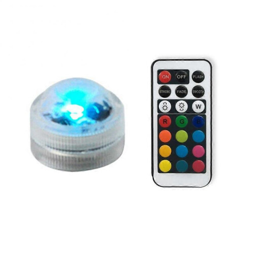 (1pc) Multicolor Car Interior Accessories Atmosphere LED Lights Lamp W/ Remote Control