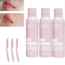 (3pcs) 1-3PCS Hair Identifier Spray for Face Shaving Skin Dermaplaning Hair Beard Removal