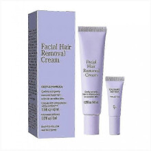 (1 set)Facial Hair Removal Cream &Calming Serum, Hair Removal Epilator Cream for Sensitive Skin, Soothing Gentle Formula, Long-Lasting Results