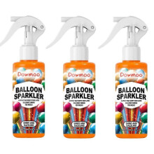 3x Balloon Spray Shine Spray for Balloon 100ml Glow Balloons Spray No Drips Balloon Brightener Spray Precise Mist to Last and Shine