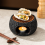 Artistic Rock Material Round Plate for Candle Heating,Insulation Base Kitchen & Dining Room,Household Tableware A 8
