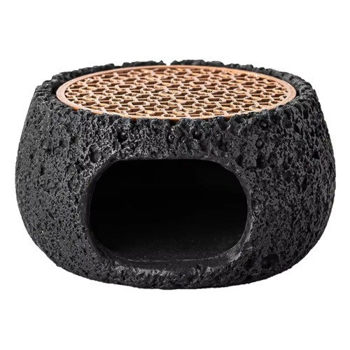 Artistic Rock Material Round Plate for Candle Heating,Insulation Base Kitchen & Dining Room,Household Tableware A 1