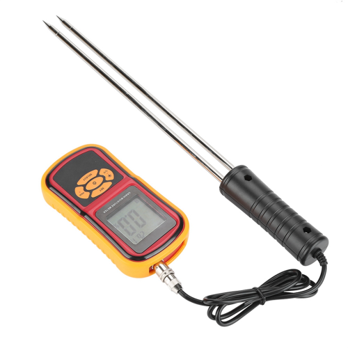 GM640 Moisture Meter Portable Digital LCD Grain Temperature for Wheat Rice Corn Bean 1