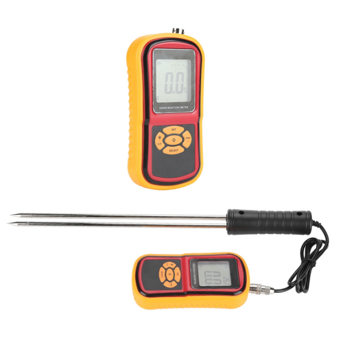 GM640 Moisture Meter Portable Digital LCD Grain Temperature for Wheat Rice Corn Bean 2