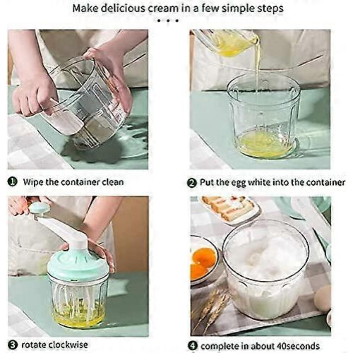 Hand mixer, hand blender, multifunction egg beater 1200 ml 2
