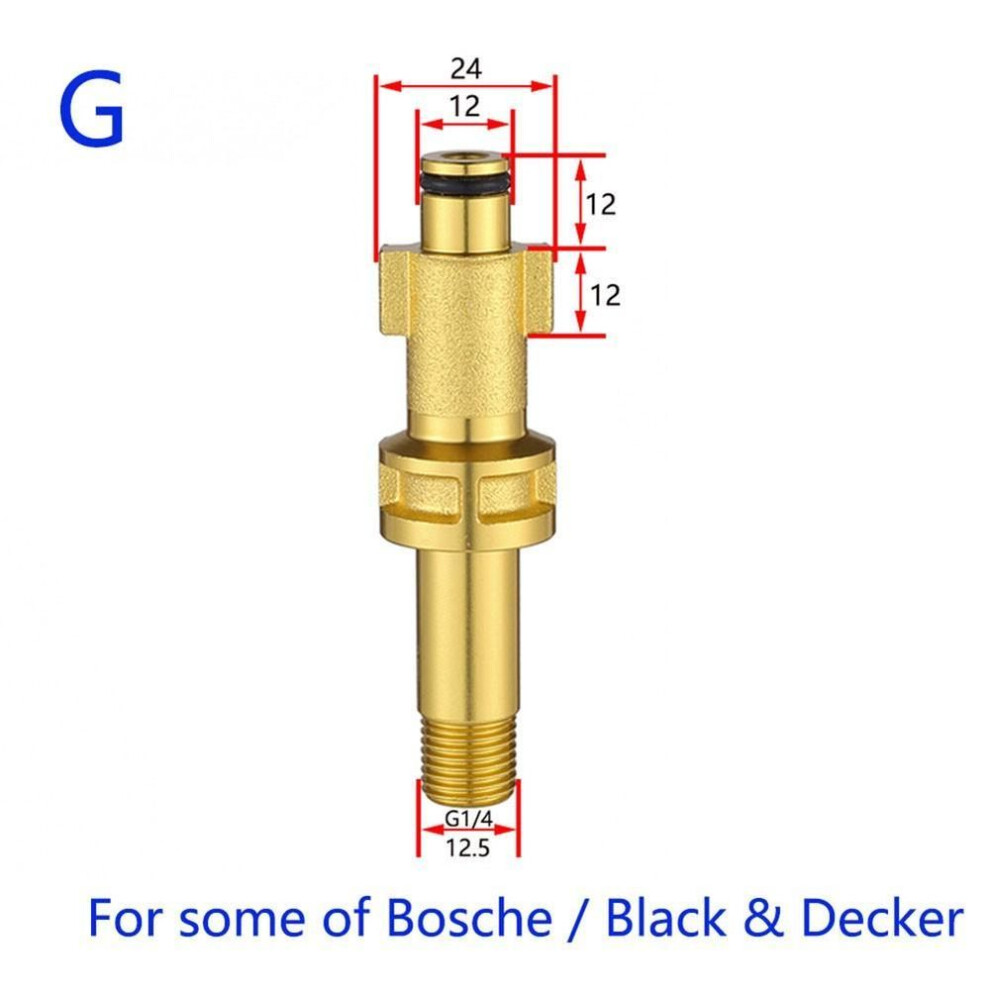 (G) Adapter Adapter Brass+Stainless Steel For Karcher Lance