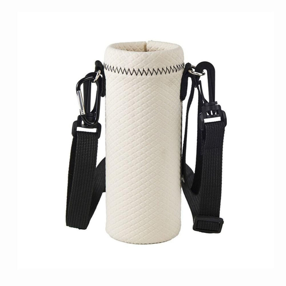 (white, 6.7x18cm) With Straps Water Bottle Cover Portable Cup Sleeve Insulat Bag Water Bottle Case  Camping