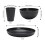 (Black, 18pcs/set for 6 people) Tableware Set, Tableware Set for Kitchen Dining Room, Modern Home Containers, Kitchen Kitchenware Supplies, Dinnerware Sets, Porcelain Dinnerware Set 2