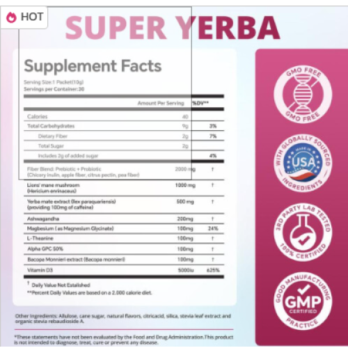 ZOOONE Super Yerba | Yerba Mate Instant Tea Powder 1