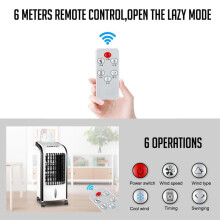(Remote control) 220V Air Conditioner Timed Cooling Fan Humidifier 75W Portable Air Conditioner Conditioning Fan Humidifier Cooler Cooling