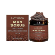 East Moon Men's Coffee Body Scrub Cream Mild Cleansing, Hydrating And Moisturizing Scrub