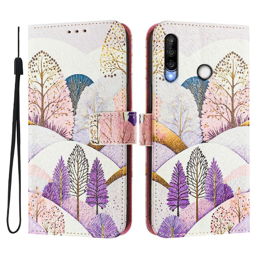 (C6) Case For Huawei P30 Lite Flip Pu Leather Wallet Cover Pattern With Credit Slot Card Holder 764563526628