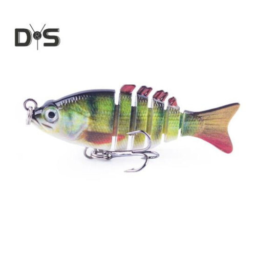 (11) 5 cm/2,5 g Mehrgelenk-Angelköder mit Haken, langsam sinkend, 6-teiliger Swimbait, bionischer Hartköder,