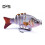 (2) 5 cm/2,5 g Mehrgelenk-Angelköder mit Haken, langsam sinkend, 6-teiliger Swimbait, bionischer Hartköder, 2