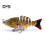 (3) 5 cm/2,5 g Mehrgelenk-Angelköder mit Haken, langsam sinkend, 6-teiliger Swimbait, bionischer Hartköder, 1