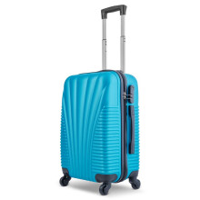 (Turquoise) Hardshell AirlineApproved Luggage Bag for Travel-Cabin Bag with Inner Pockets,Extendable Top Handle,Side Handle,4 Spinner Wheels,Lock-50.5x23x37cm,35L