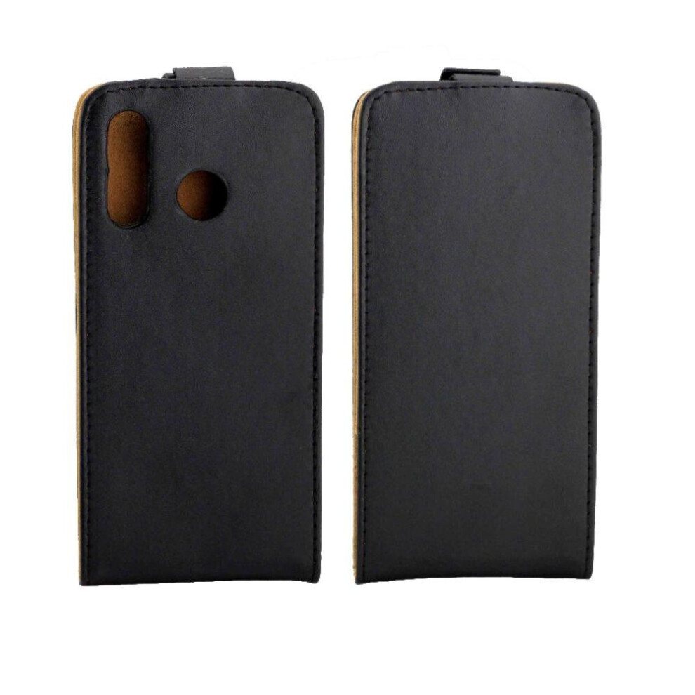 (Black) Vertical Flip Case For Huawei P30 Lite/Huawei Nova 4E Tpu Leather Protective Cover Card Slot Business Style Black 764563527960