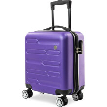 (Purple) Tanness Cabin Suitcase, Easy Jet 45x36x20 Cabin Bag | Lightweight, Telescopic Handle, Hard Shell Small Carry on Suitcase with Wheels | Travel Luggage