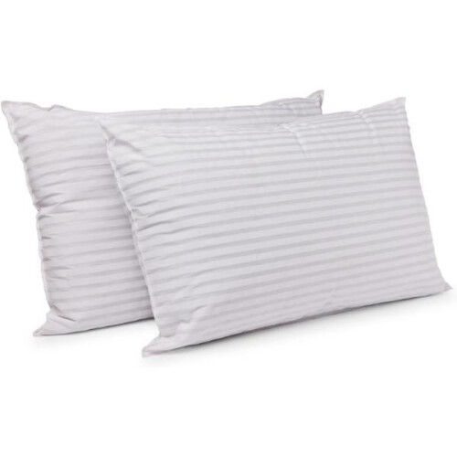 (Default) Charlotte Andersen Hotel Quality Stripe Pillow Set - Pair of 2 1