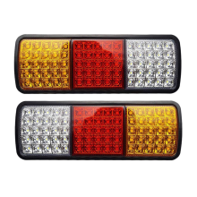 2 pezzi 12V 75 LED fanali posteriori impermeabili per camion, camper, furgone, autobus, rimorchio, luci di segnalazione, freno, stop, retromarcia