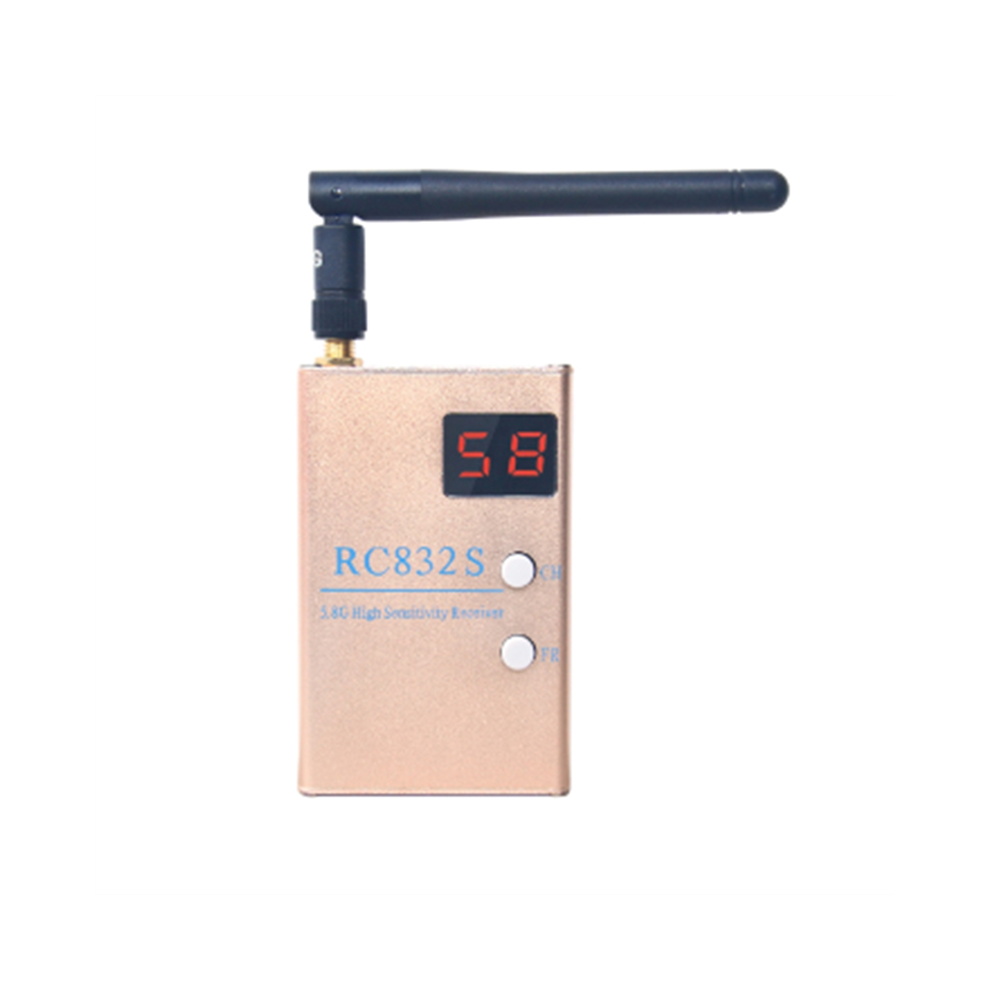 Fpv RC832 RC832S EmpfäNger 5.8G 48CH 600Mw Luftaufnahmen 5.8Ghz Av-System Mit A/V- Und Stromkabeln-image